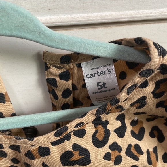 5/$25 Carters Girls leopard print top - Picture 2 of 3
